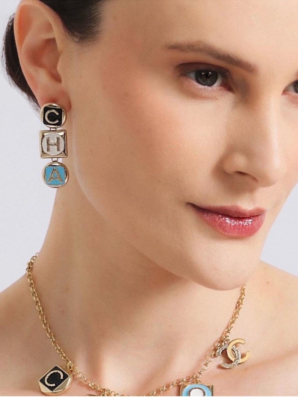 CHANEL Logo Earrings